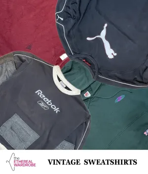 Branded Sweatshirts Embroidered logo with Vintage pcs including Nike and Adidas