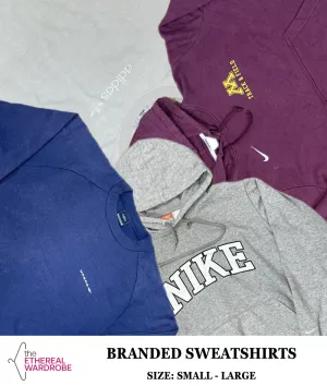 Branded Sweatshirts S-L 20pcs including Vintage pcs Nike, Adidas & other brands