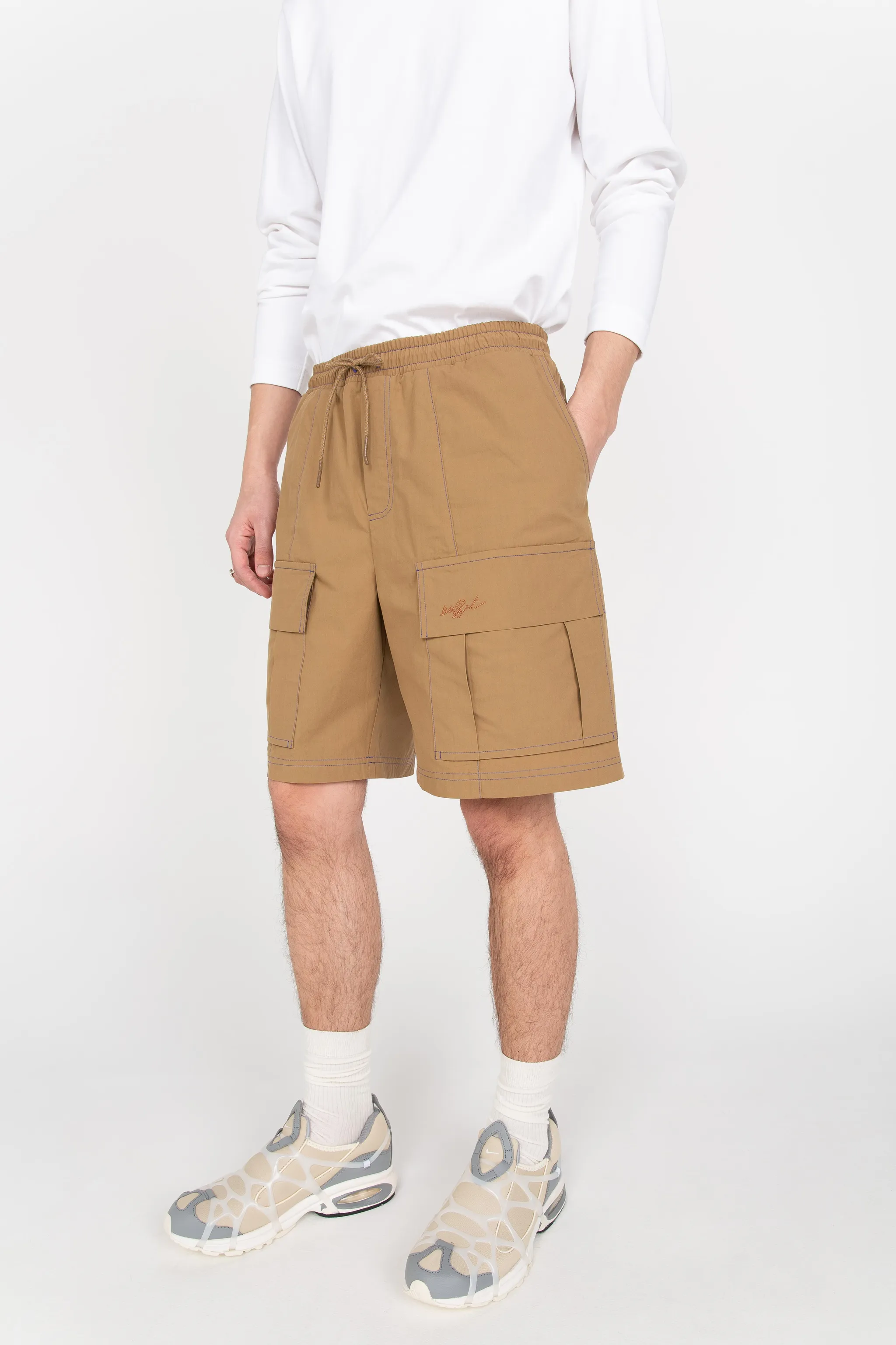 Brown cargo shorts