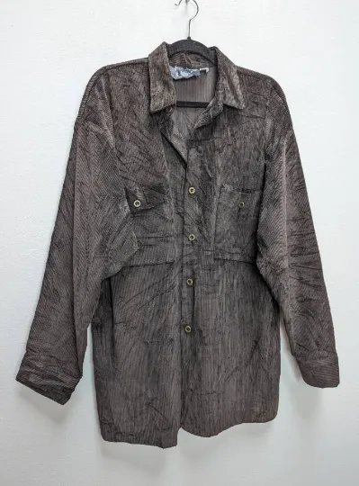 Brown Chunky Corduroy Shirt - L