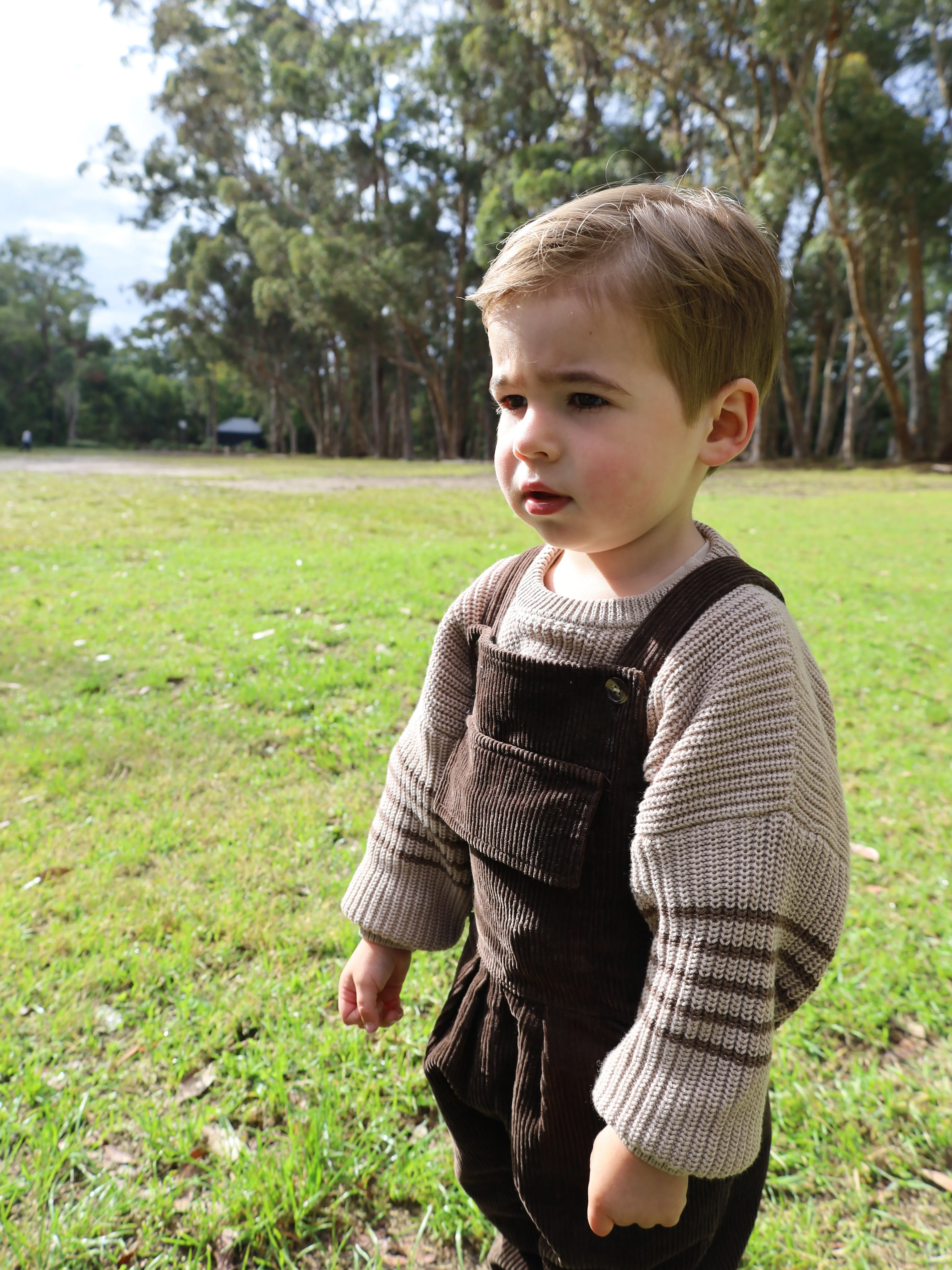 Brown Corduroy Overalls