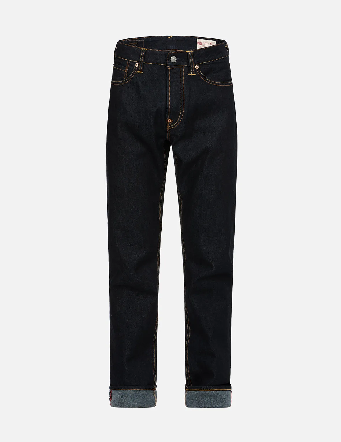 Brushstroke Seagull Print Carrot Fit Selvedge Denim Jeans #2017