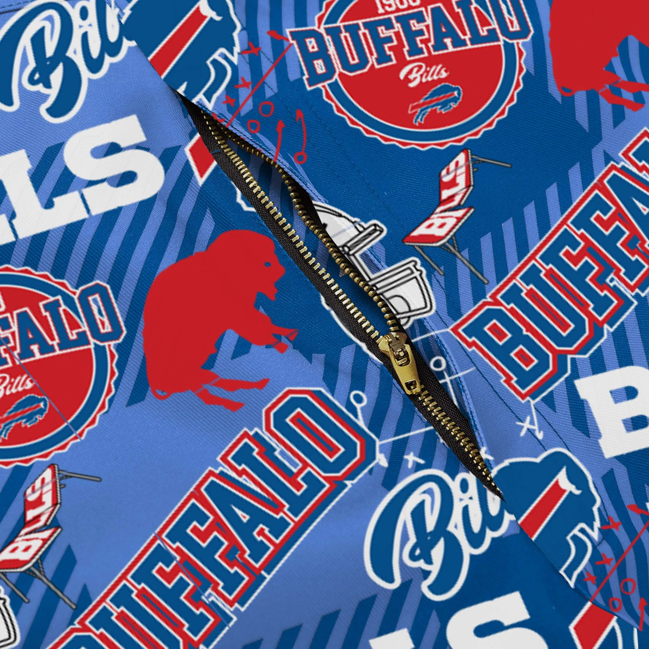 Buffalo Bills Mens Historic Print Bib Overalls