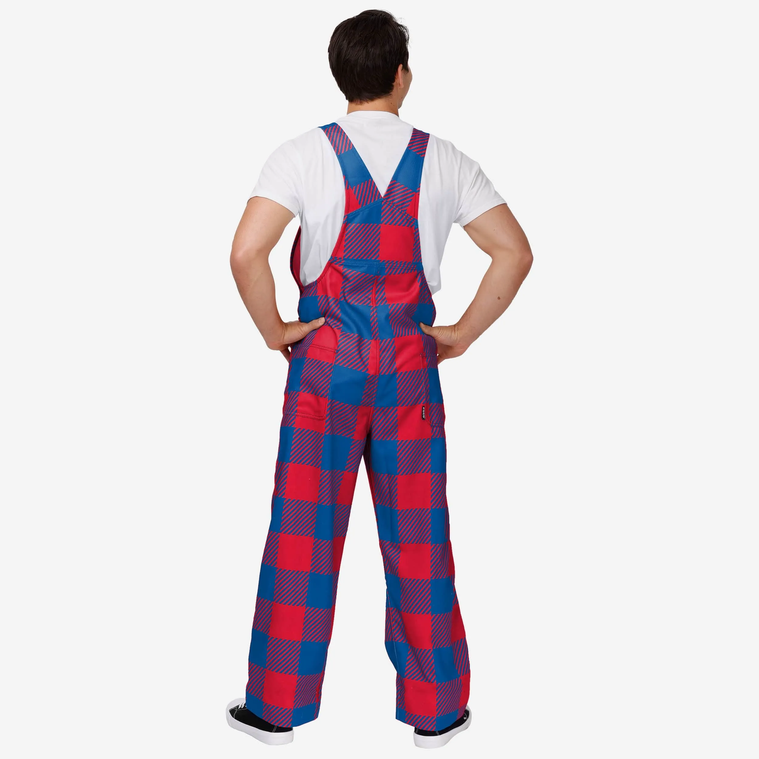 Buffalo Bills Mens Plaid Bib Overalls