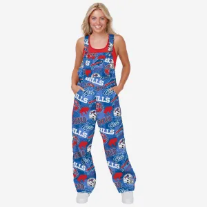 Buffalo Bills Womens Historic Print Bib Overalls