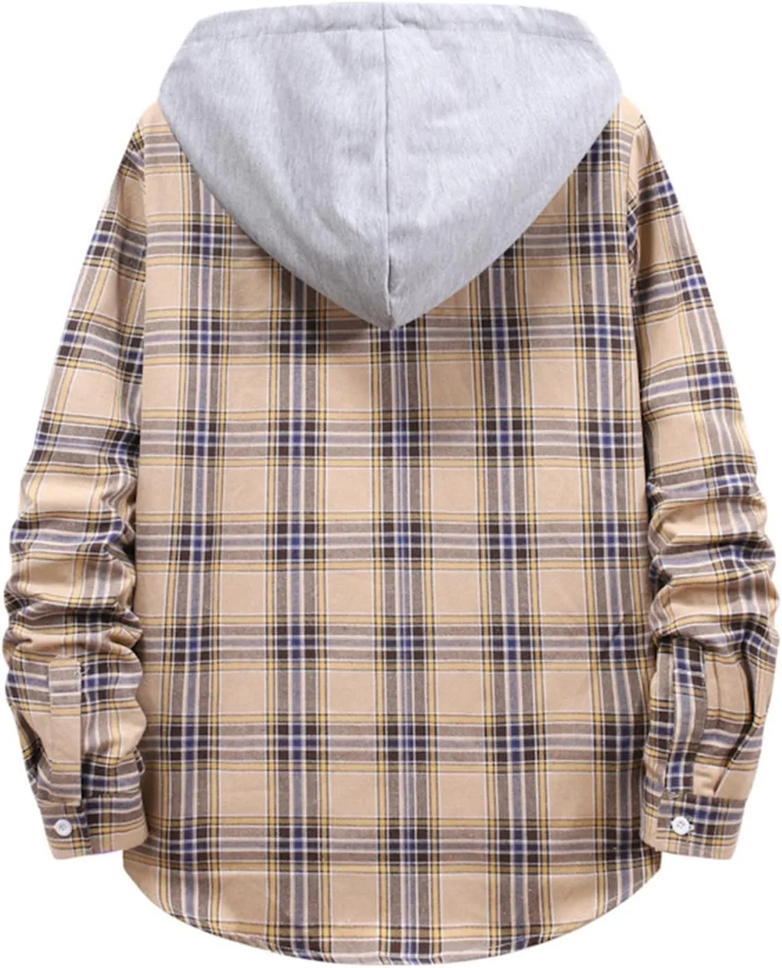Buffalo Plaid Flannel Shirts Mens Button Down Long Sleeve Cotton Lumberjack Coats Western Cowboy Chequered Shirts