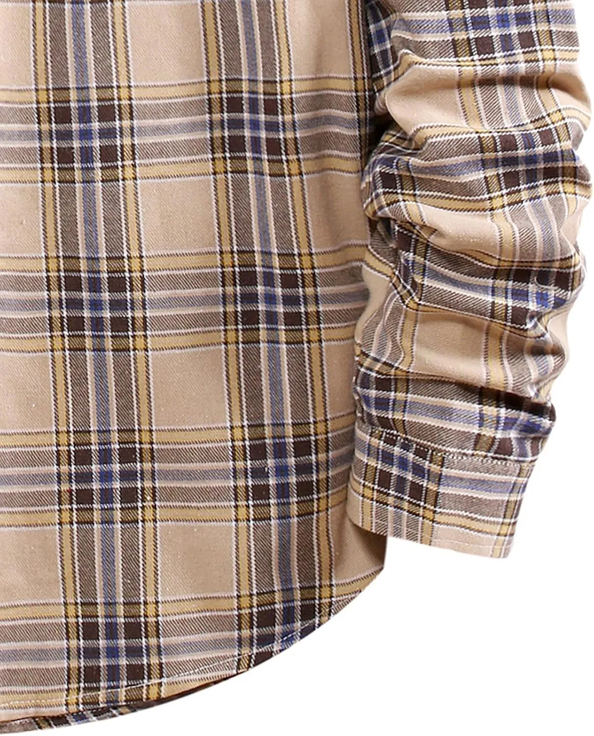 Buffalo Plaid Flannel Shirts Mens Button Down Long Sleeve Cotton Lumberjack Coats Western Cowboy Chequered Shirts