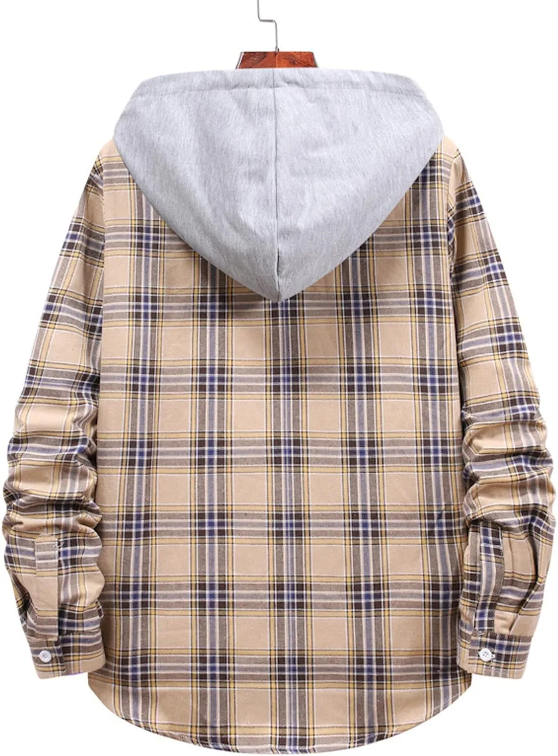 Buffalo Plaid Flannel Shirts Mens Button Down Long Sleeve Cotton Lumberjack Coats Western Cowboy Chequered Shirts