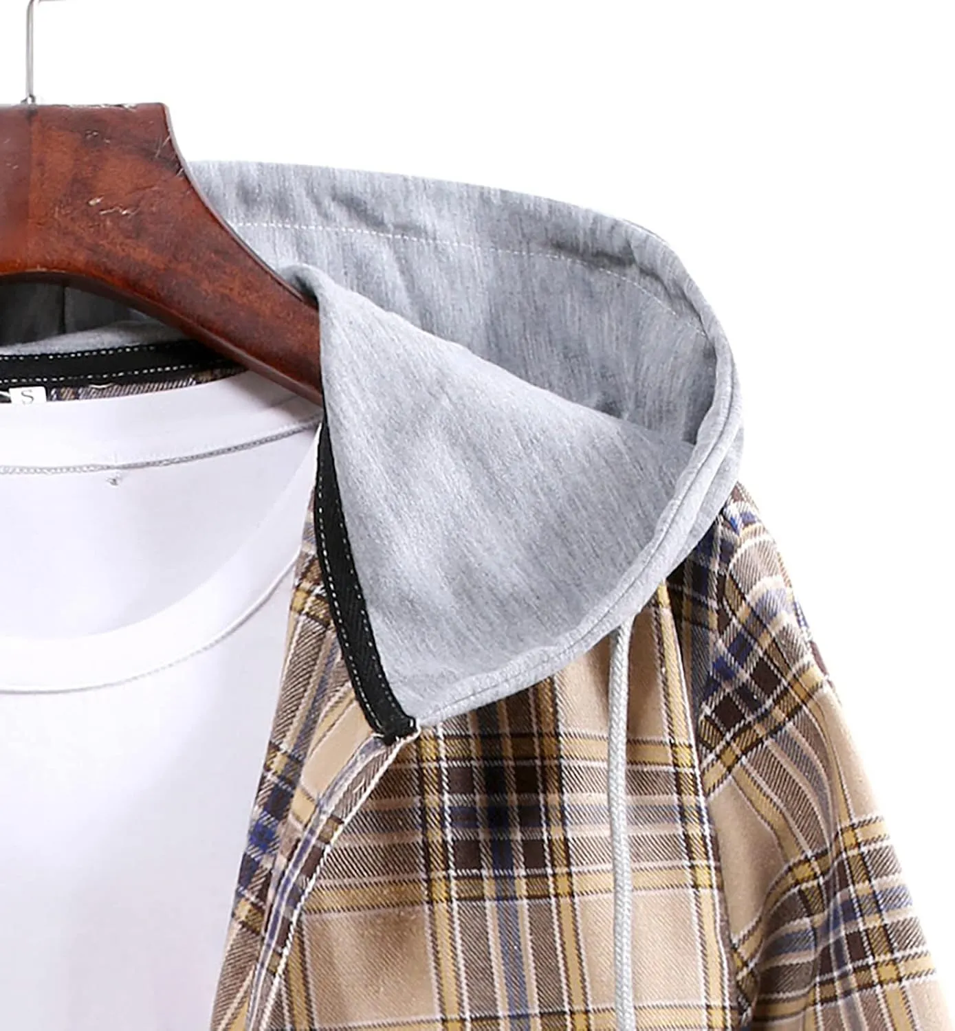 Buffalo Plaid Flannel Shirts Mens Button Down Long Sleeve Cotton Lumberjack Coats Western Cowboy Chequered Shirts
