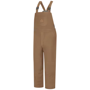 Bulwark BLN4BD Mens Heavyweight Flame Resistant Brown Duck Deluxe Insulated Bib Overall - Excel FR ComforTouch (HRC 4 - 44 cal)