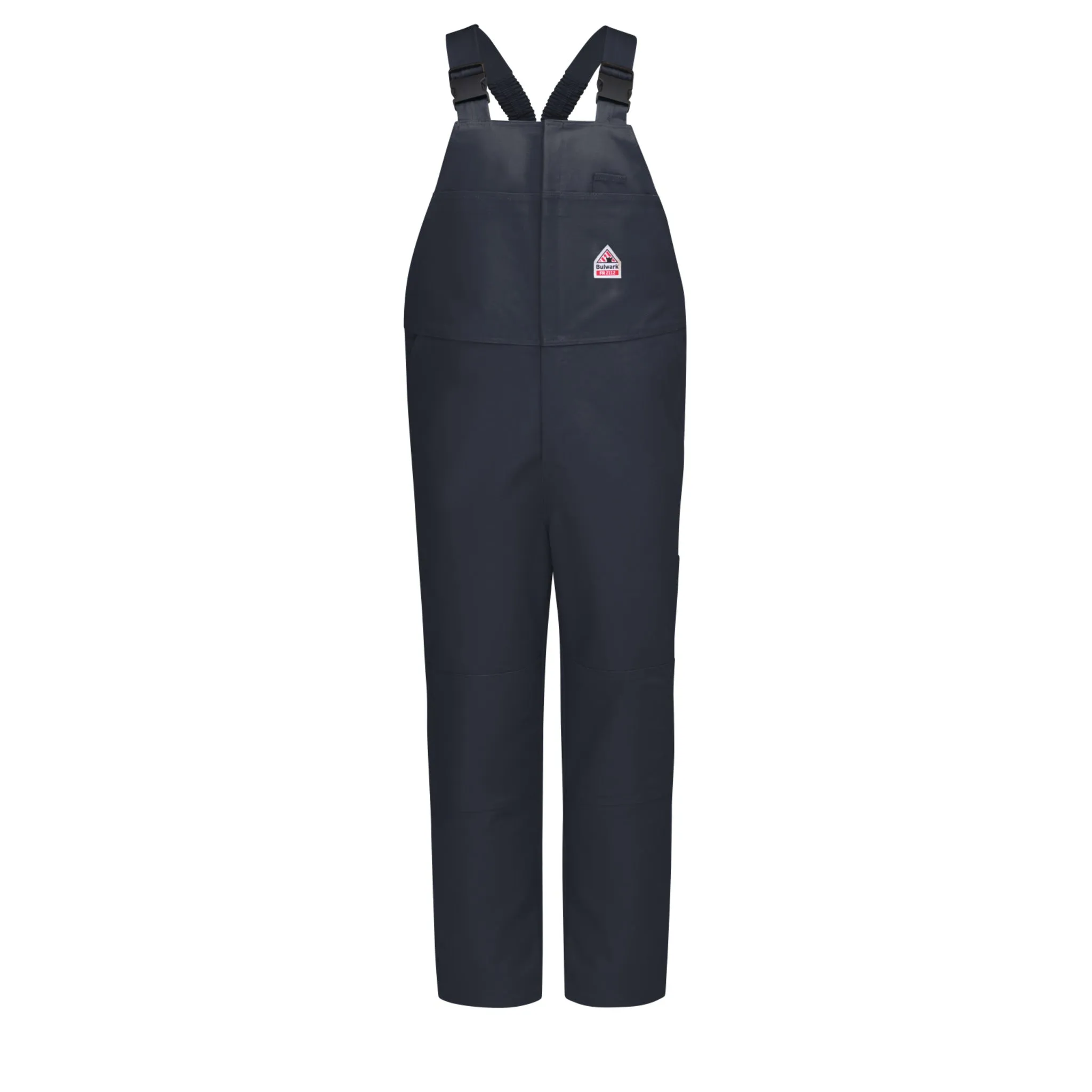 Bulwark FR Men's BLF8 Heavyweight Excel FR ComforTouch Unlined Duck Bib Overall - HRC 2, Reinforced Fabric, Double Knees, Flame Resistant | Size M-3XL