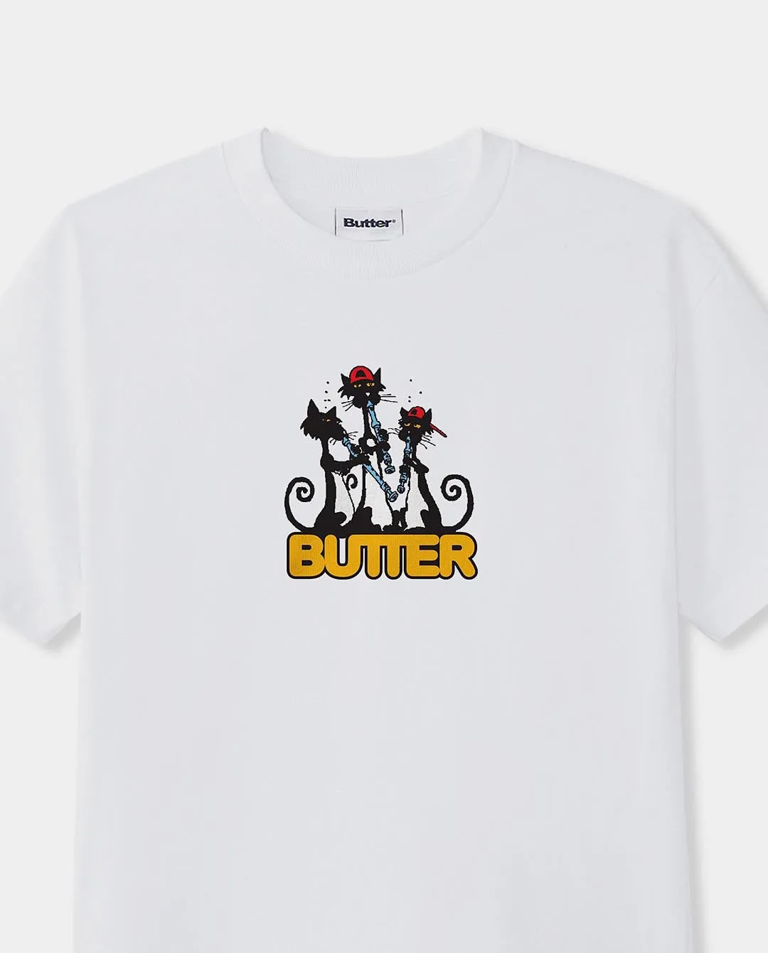Butter Goods - Cats T-Shirt - White