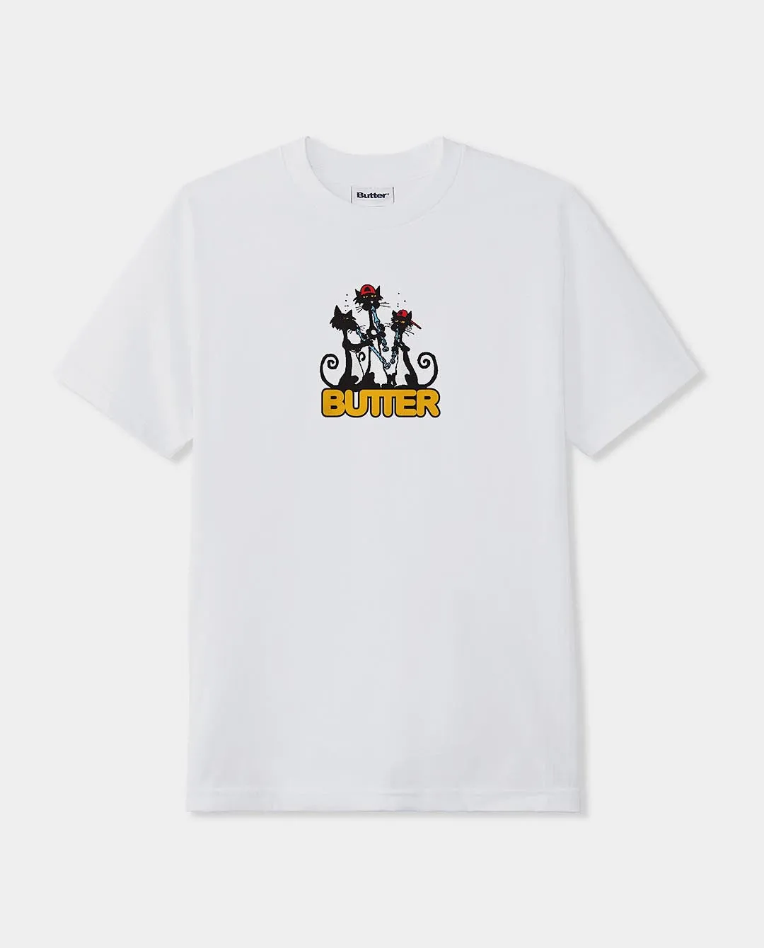 Butter Goods - Cats T-Shirt - White