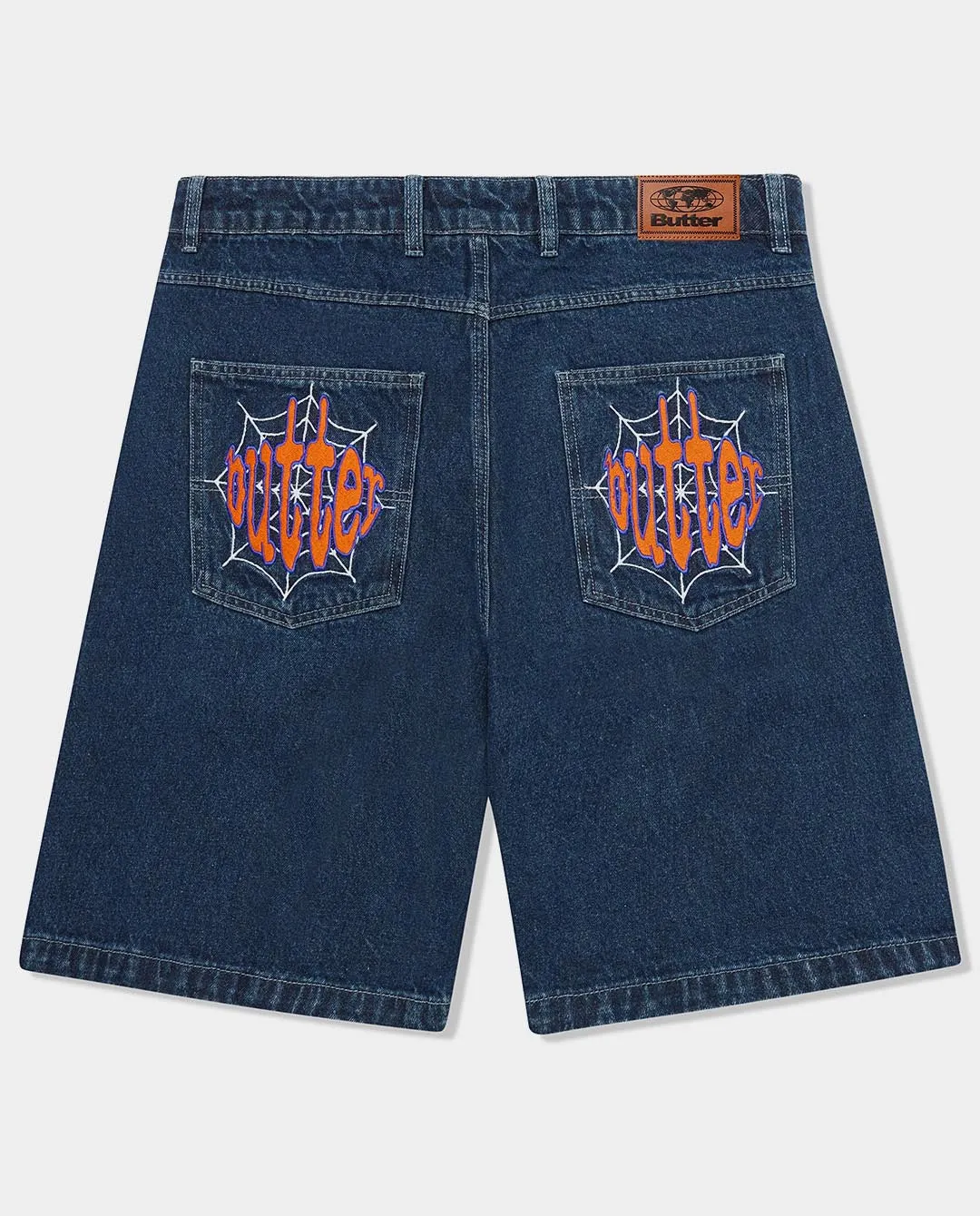 Butter Goods - Spider Denim Shorts - Dark Indigo
