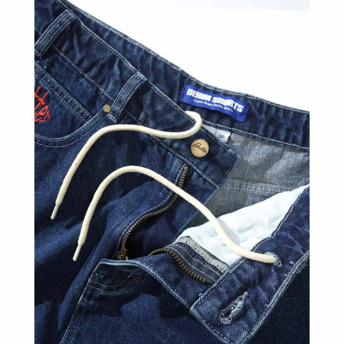 Butter Goods - Spider Denim Shorts Dark Indigo