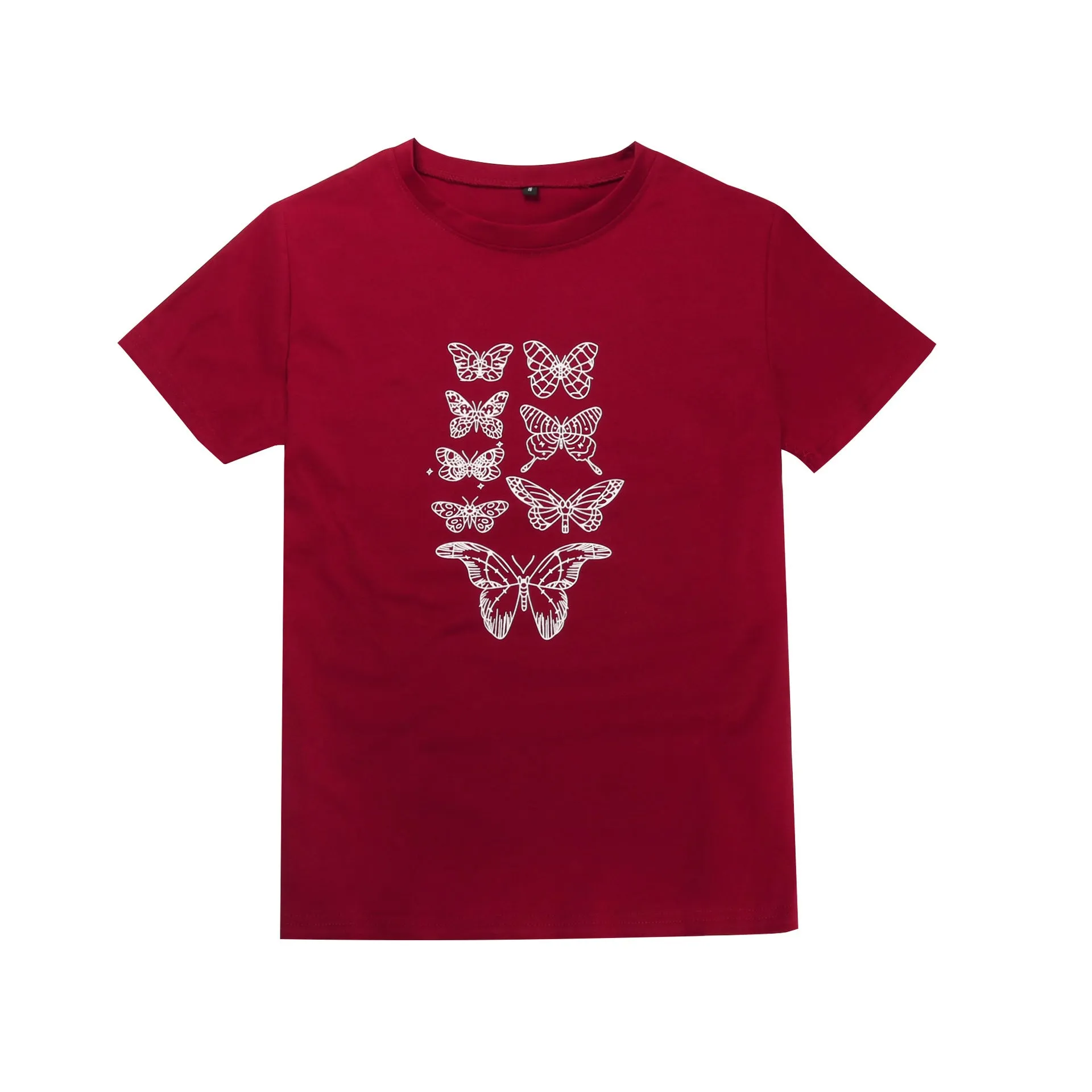 Butterfly Crewneck Short Sleeve T-shirt
