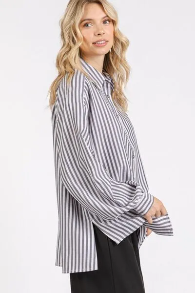 Button Down Striped Shirt