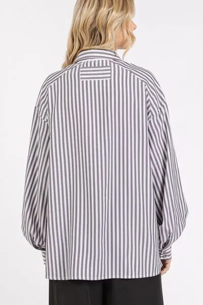 Button Down Striped Shirt
