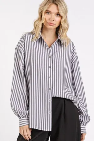 Button Down Striped Shirt