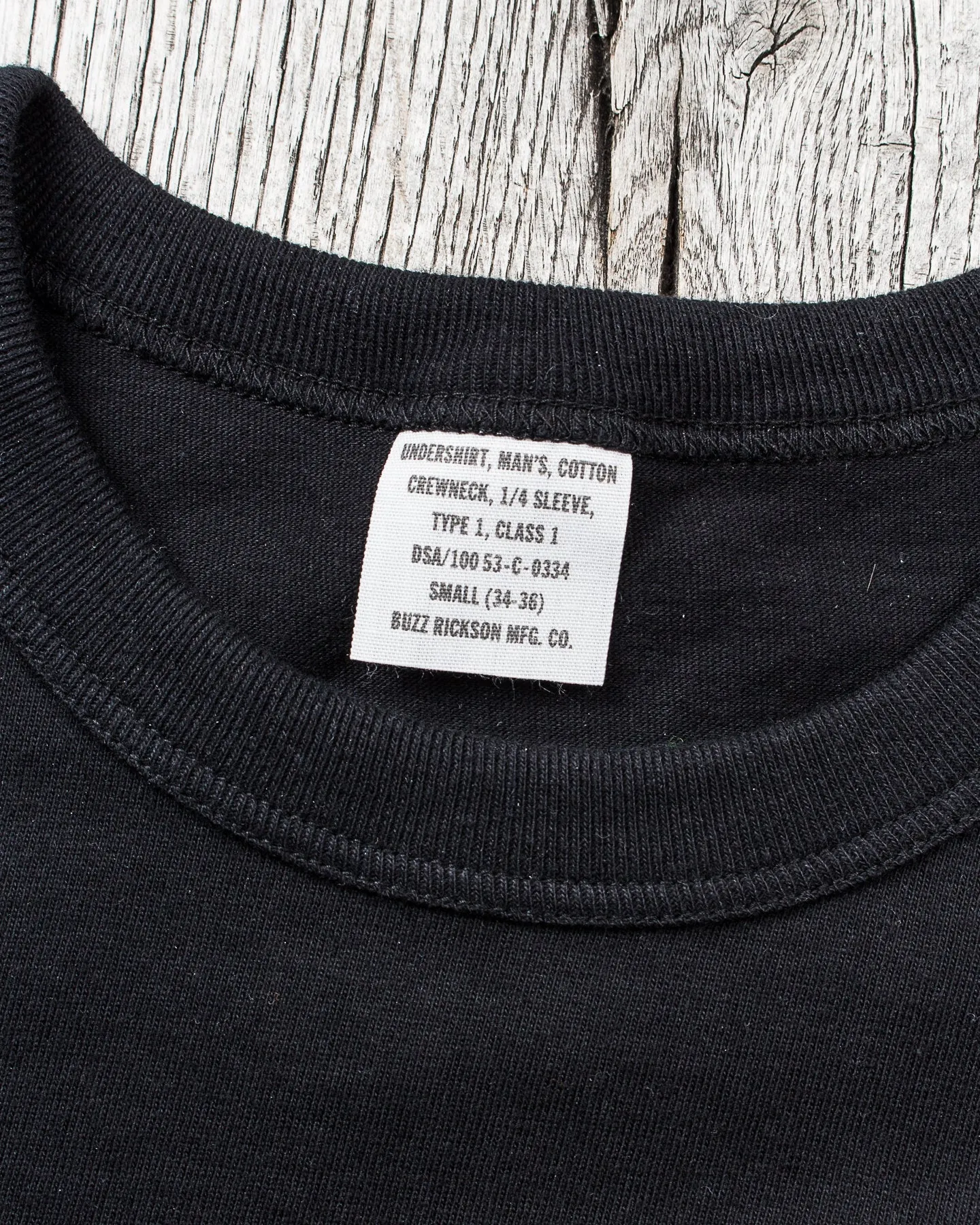 Buzz Rickson's Package T-Shirt Government Issue Black BR78960
