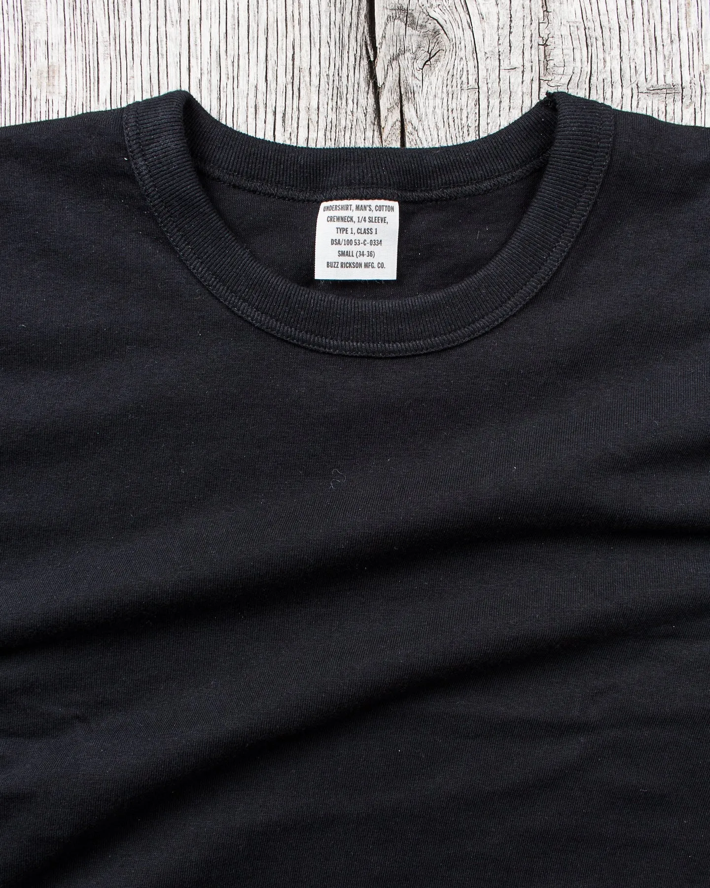 Buzz Rickson's Package T-Shirt Government Issue Black BR78960