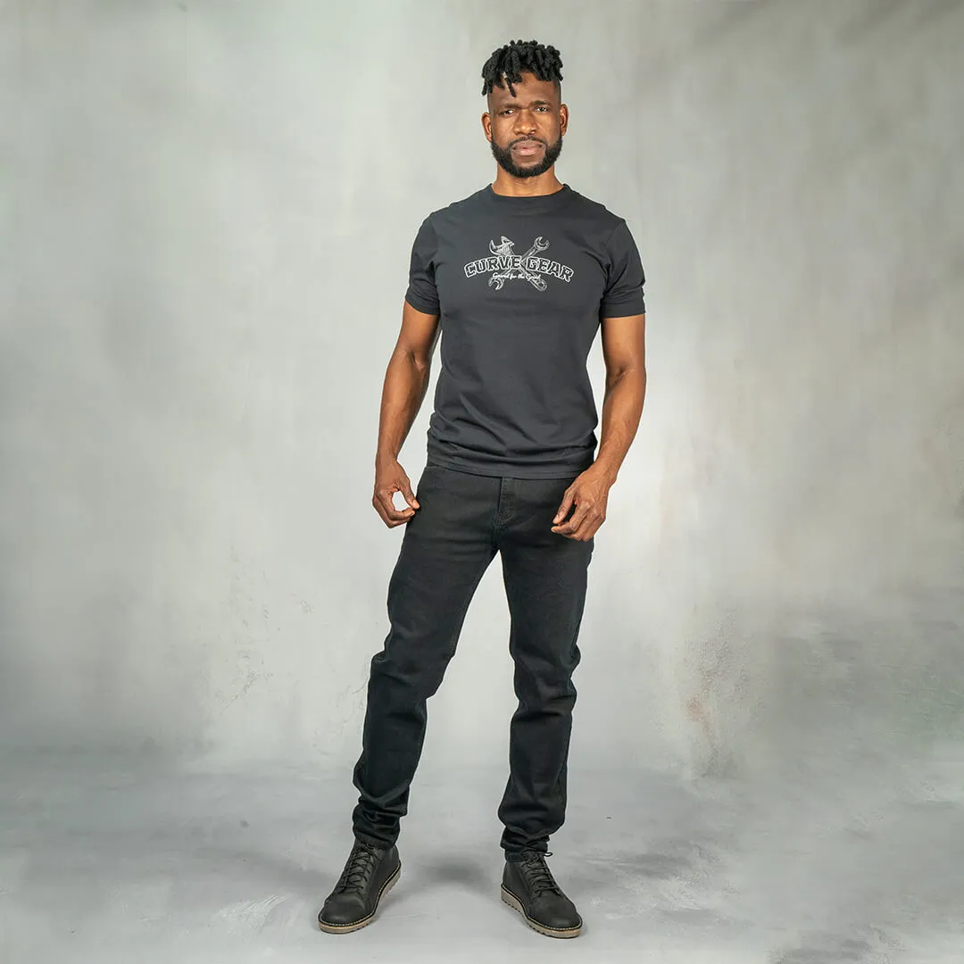 C100 Series Denim Straight Blue Black