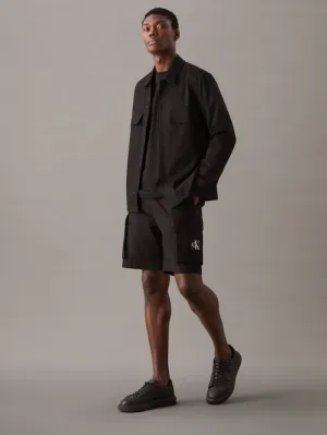 CALVIN KLEIN J30J326823 Cotton Twill Cargo Shorts - Black
