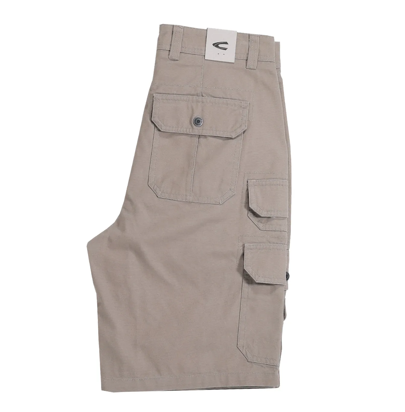 camel active Men Cargo Shorts in Regular Fit with Multipockets in 3 Colours Solid Cotton Canvas 9-303AW23CT0880
