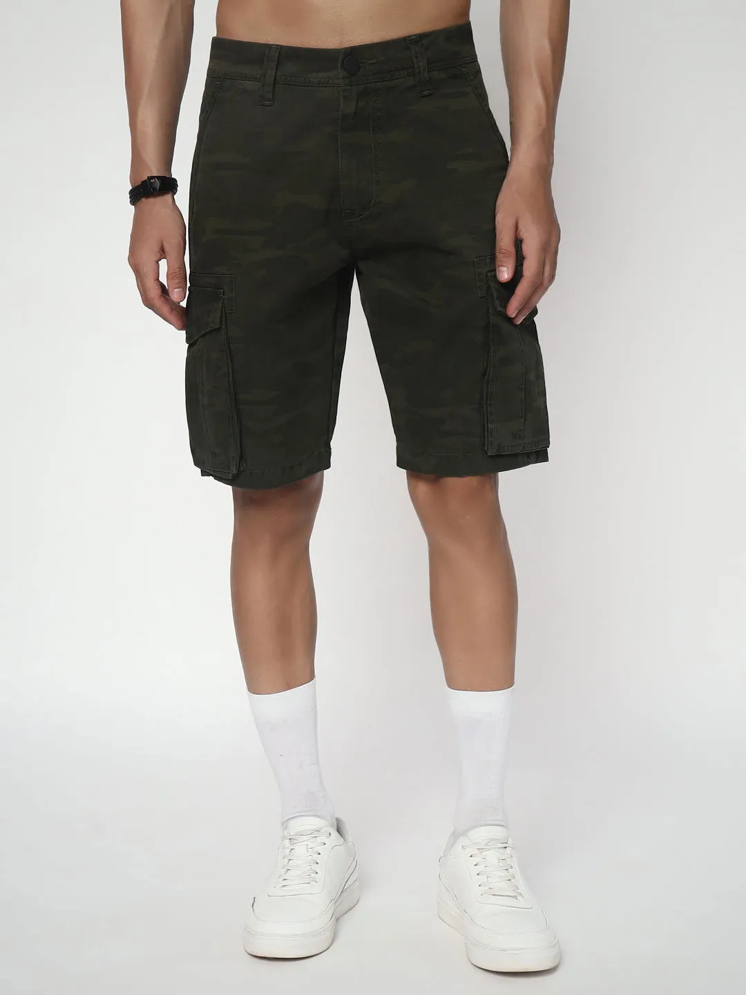 Camouflage shorts(Look three)