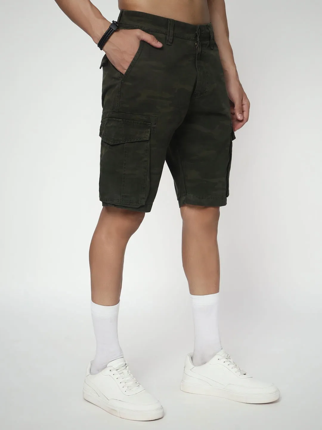 Camouflage shorts(Look three)