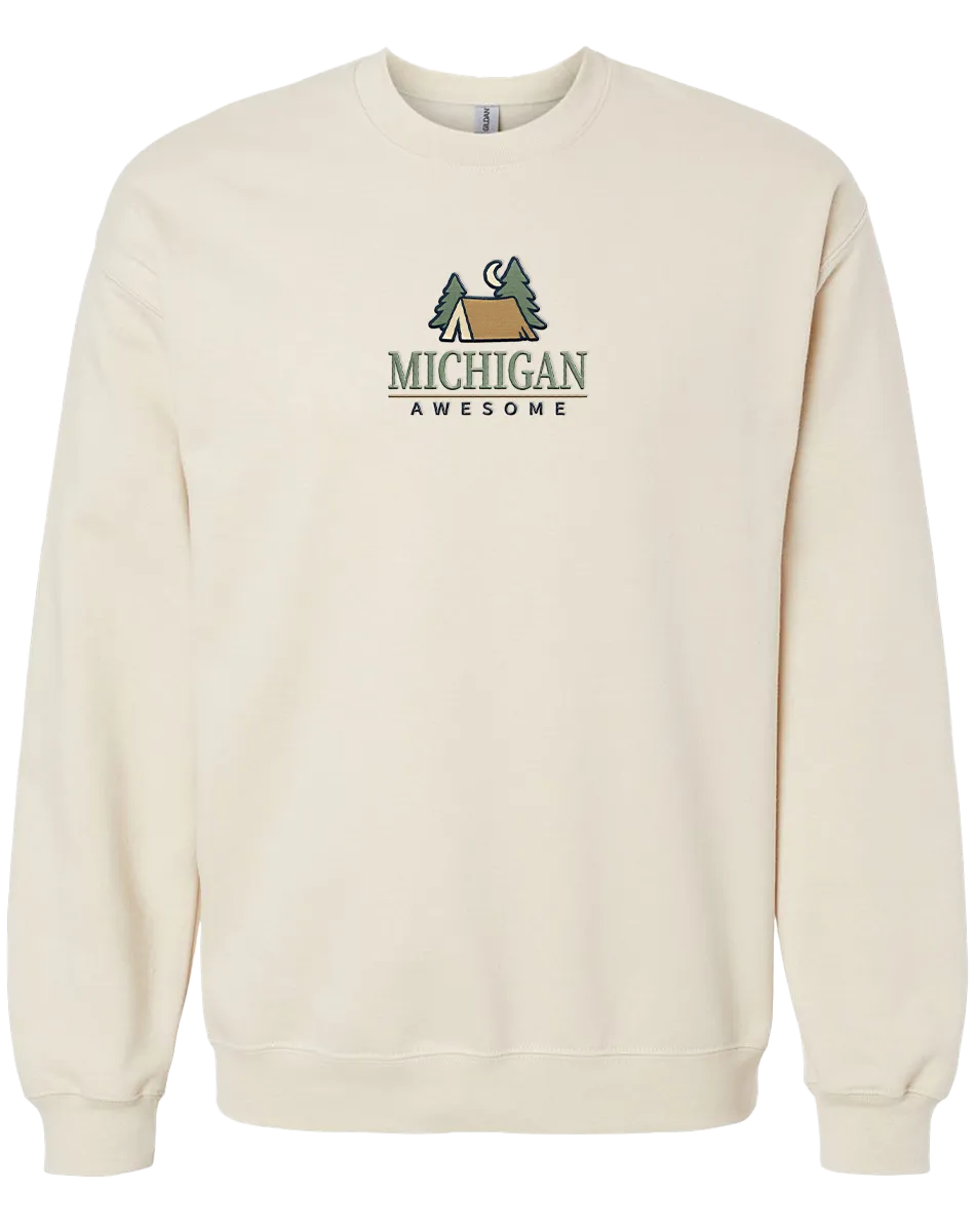 Camp Embroidered Crewneck Sweatshirt