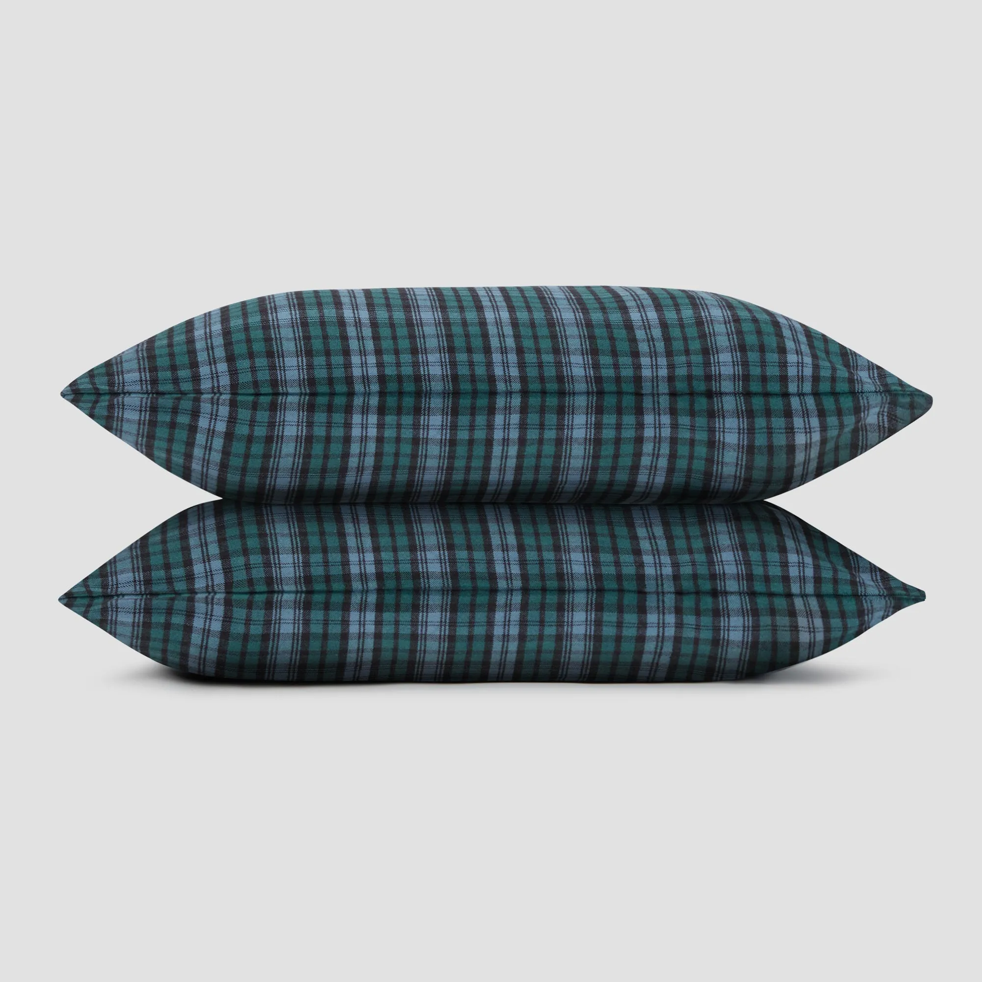 Canopy Heathcliff Plaid Flannel Cotton Pillowcase (Pair)