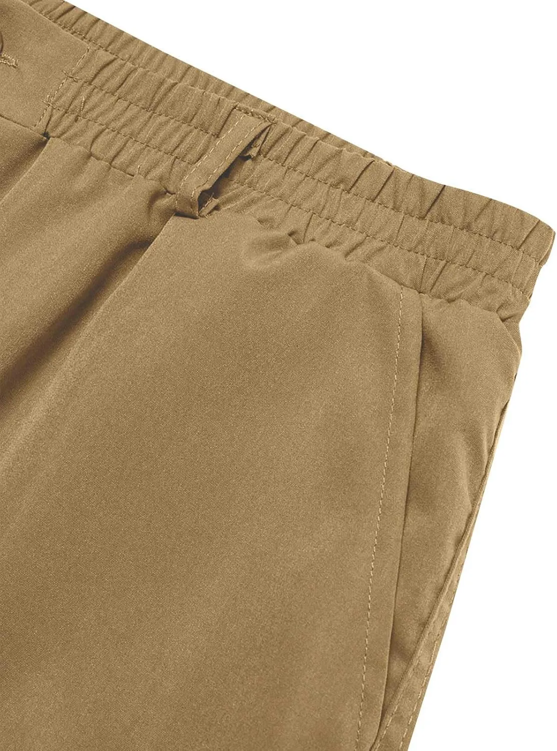 Cargo Pants for Men Relaxed Fit Stretch Construction Work Pants Elastic Waist Ripstop Outdoor Hiking Pants 6 Pockets