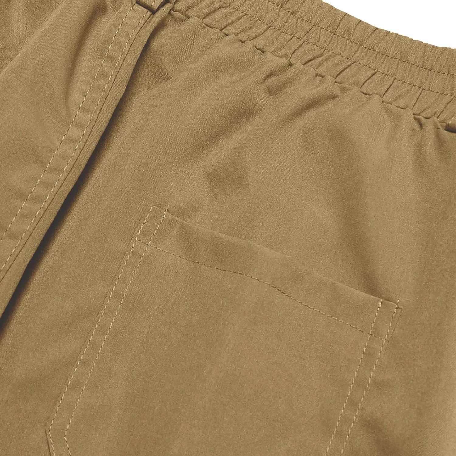 Cargo Pants for Men Relaxed Fit Stretch Construction Work Pants Elastic Waist Ripstop Outdoor Hiking Pants 6 Pockets