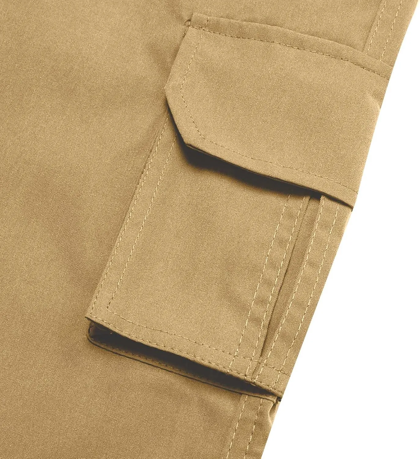 Cargo Pants for Men Relaxed Fit Stretch Construction Work Pants Elastic Waist Ripstop Outdoor Hiking Pants 6 Pockets