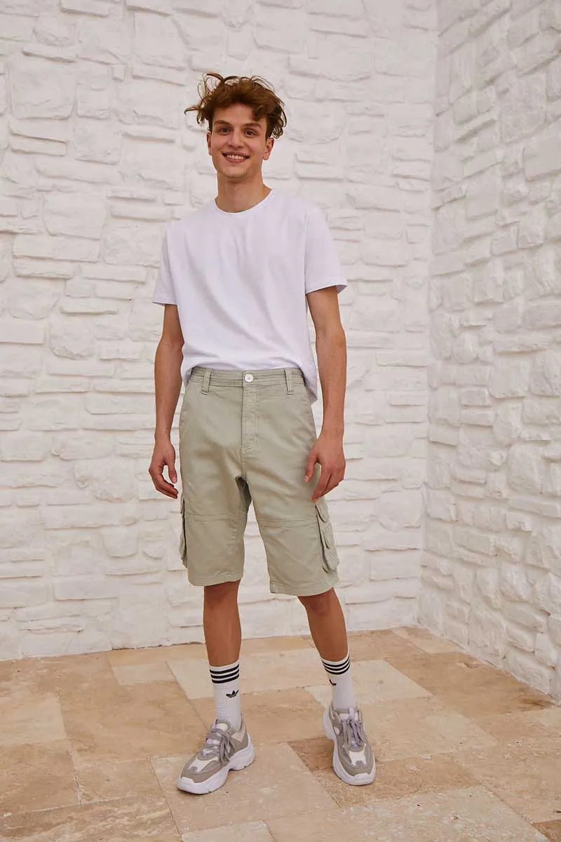 Cargo Pocket Short For Men - Grey