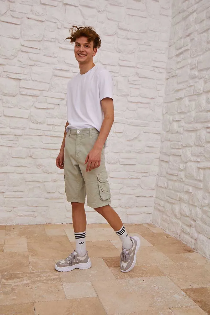 Cargo Pocket Short For Men - Grey