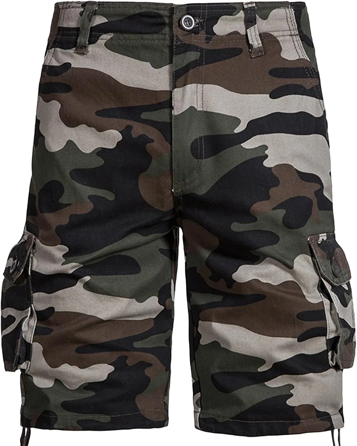 Cargo Shorts for Men Cotton Shorts Camo Shorts with Multi Pockets Work Shorts Hiking Shorts Baggy Outdoor Bottom