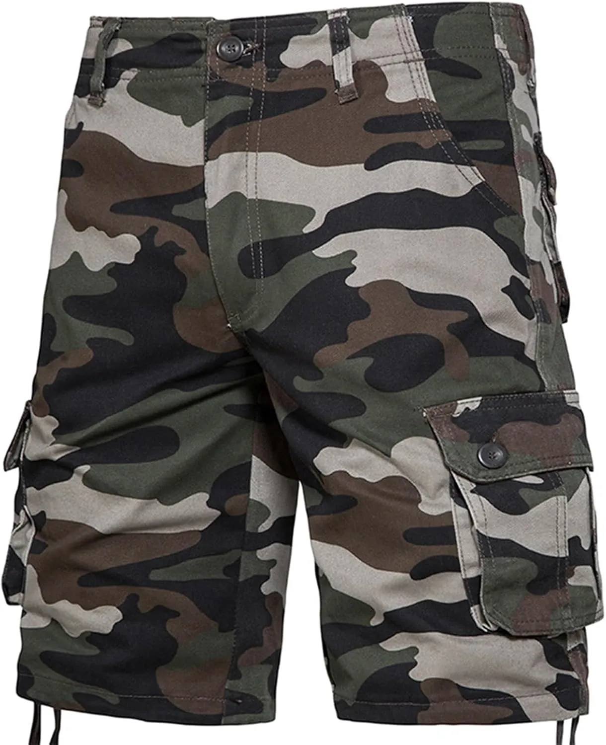 Cargo Shorts for Men Cotton Shorts Camo Shorts with Multi Pockets Work Shorts Hiking Shorts Baggy Outdoor Bottom