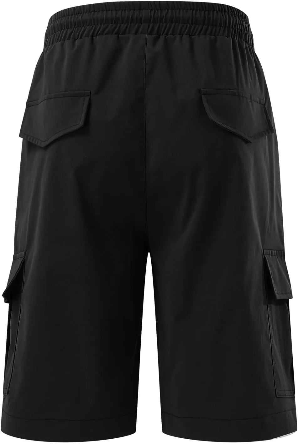 Cargo Shorts for Men Stretch Waist Work Shorts Outdoor Hiking Shorts Drawstring Athletic Shorts with Pockets