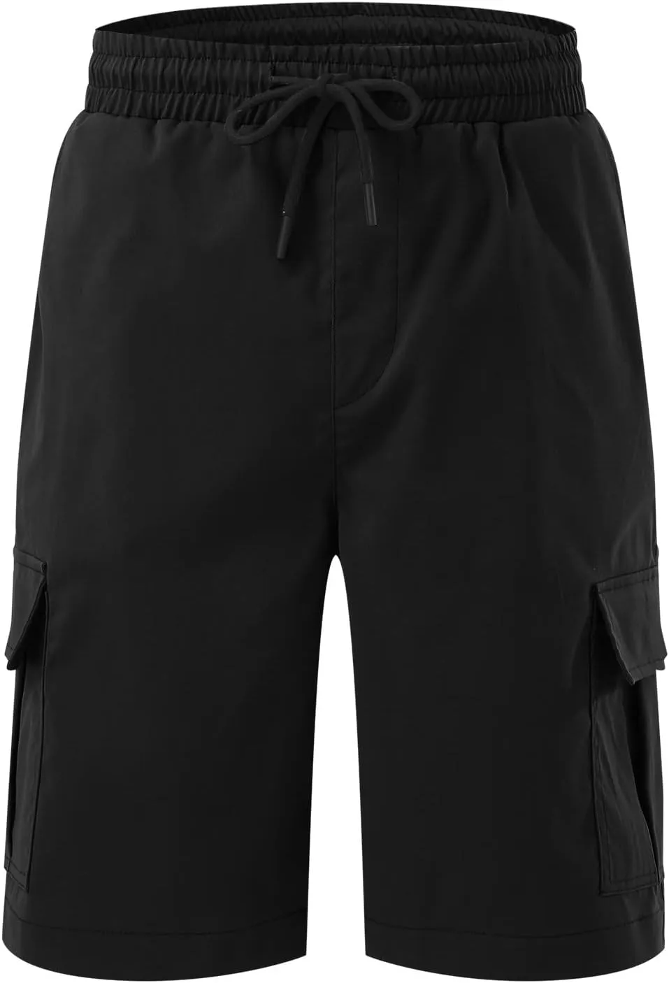 Cargo Shorts for Men Stretch Waist Work Shorts Outdoor Hiking Shorts Drawstring Athletic Shorts with Pockets