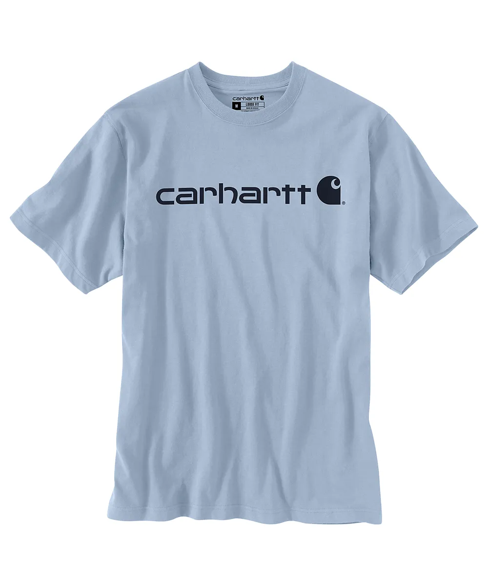 Carhartt K195 Signature Logo T-Shirt - Fog Blue