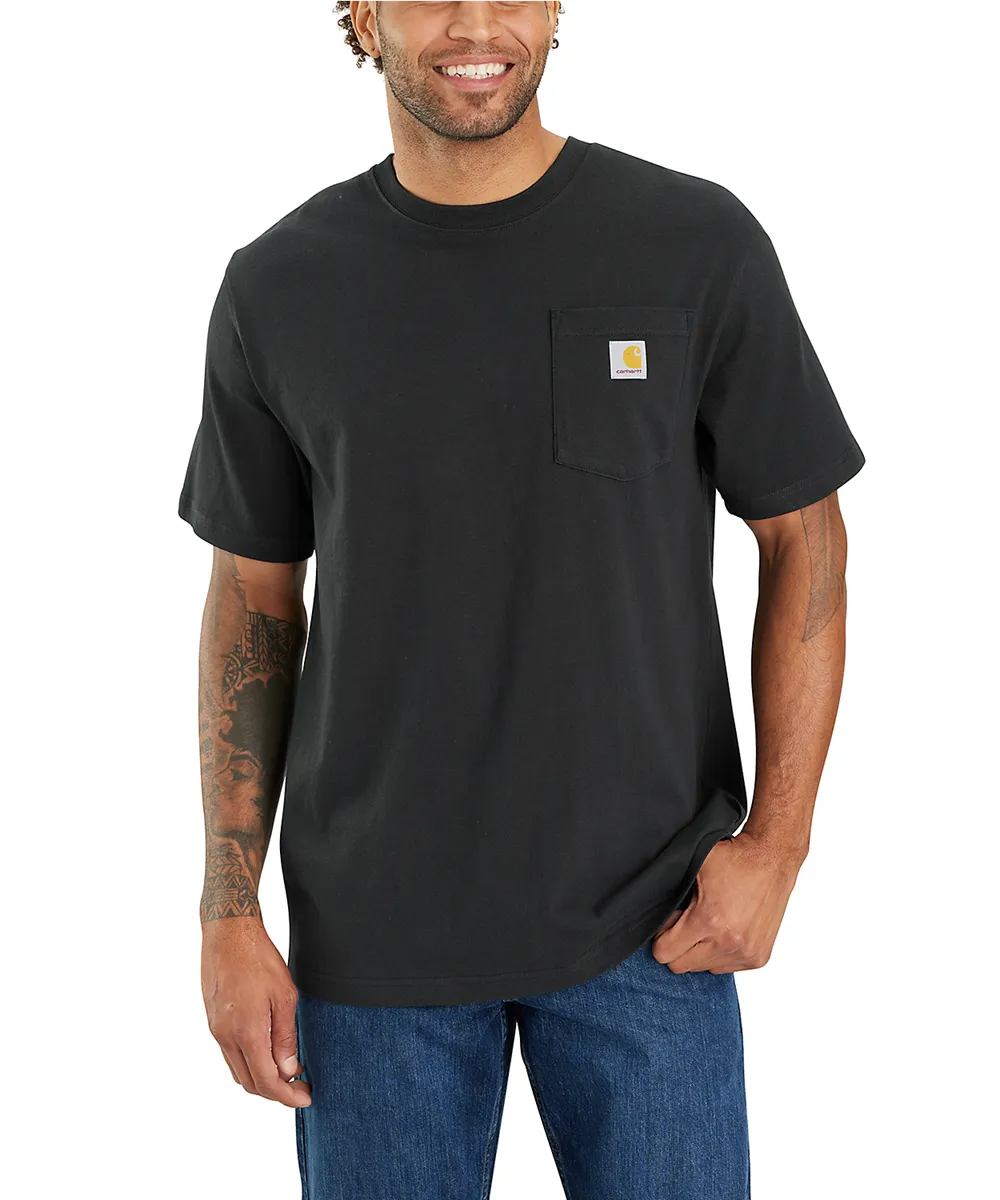 Carhartt Loose Fit Camo Logo Graphic Pocket T-shirt - Black