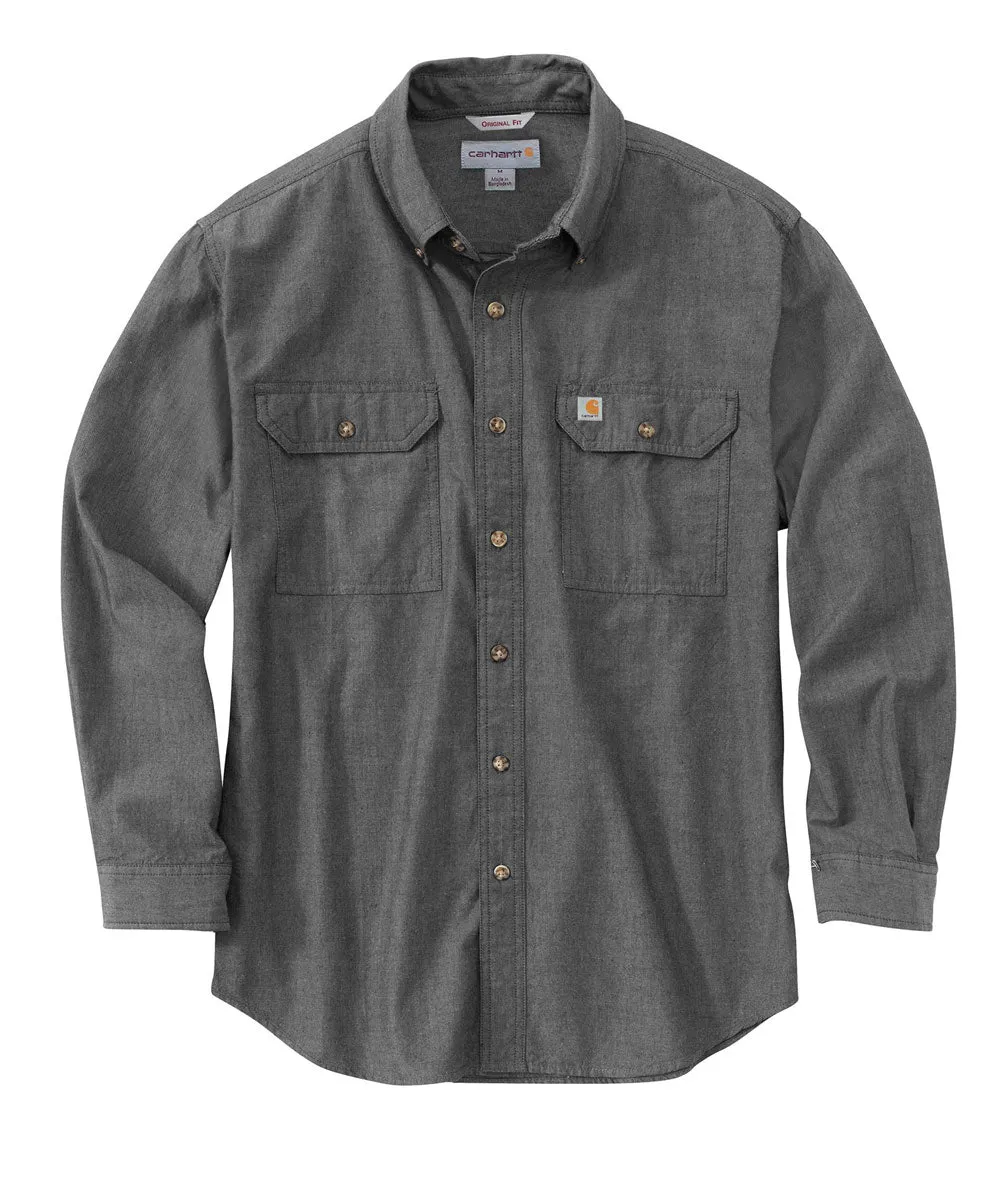 Carhartt Men's Chambray Shirt - Black Chambray