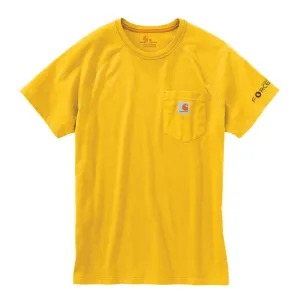 Carhartt Men's Mustard Yellow Force Cotton S/S T-Shirt
