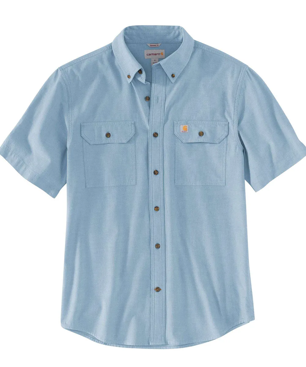 Carhartt Men's Short Sleeve Chambray Shirt - Chambray Blue