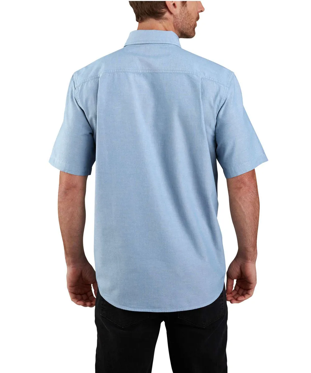 Carhartt Men's Short Sleeve Chambray Shirt - Chambray Blue