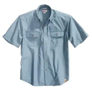 Carhartt Men's Tall Blue Chambray Fort Solid S/S Shirt