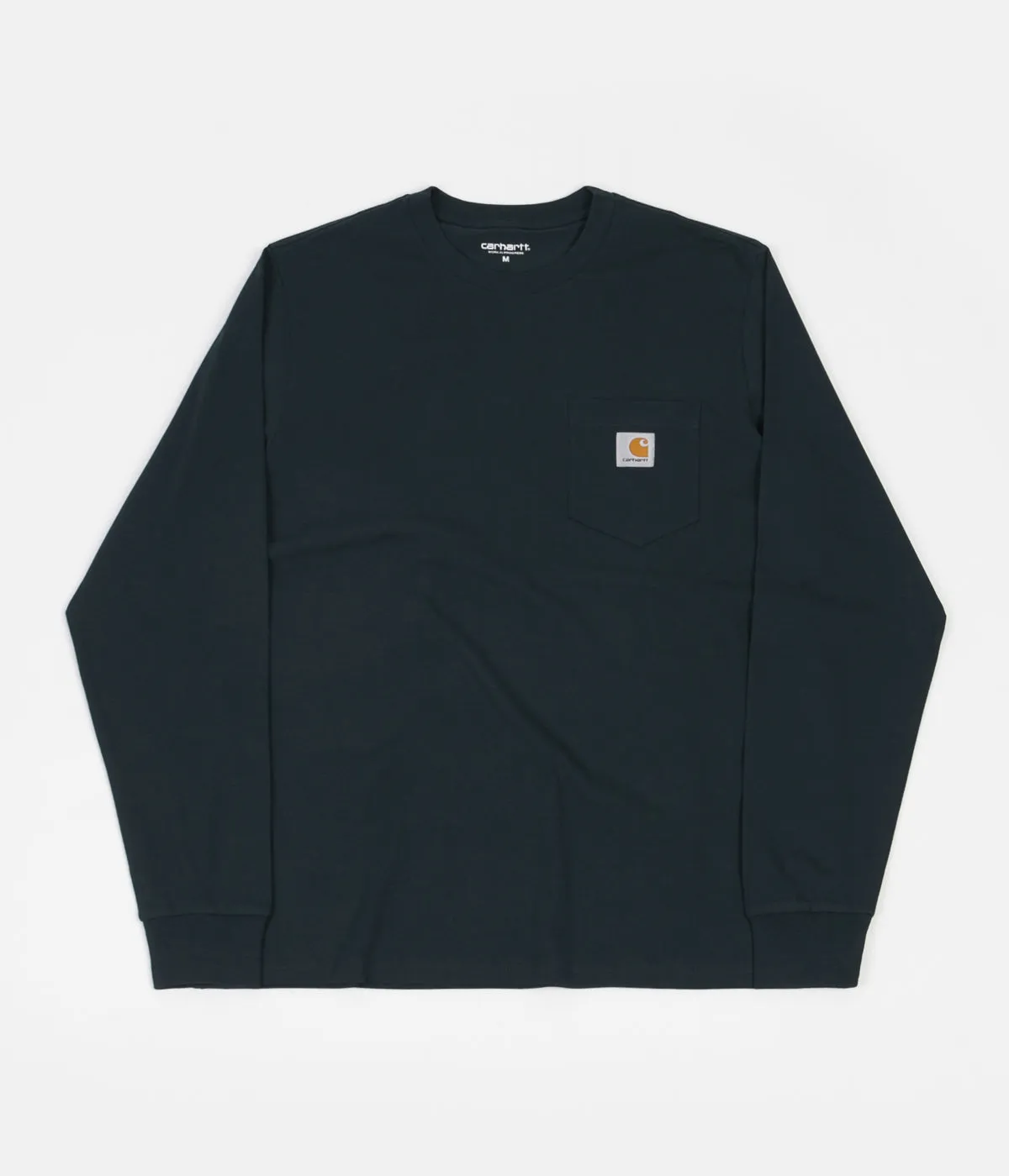 Carhartt Pocket Long Sleeve T-Shirt - Deep Lagoon