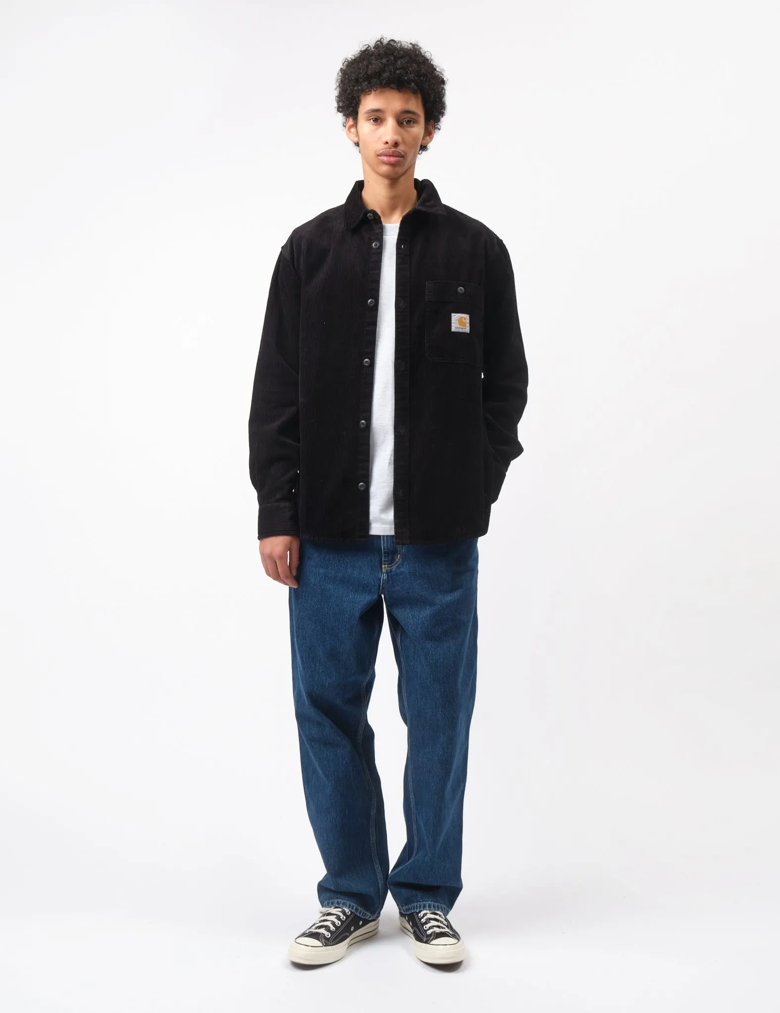 Carhartt-WIP Flint Corduroy Shirt - Black